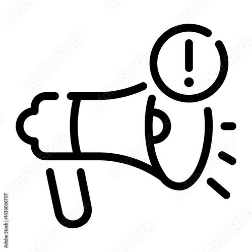 megaphone line icon