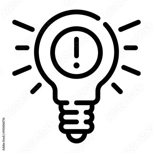 lighbulb line icon