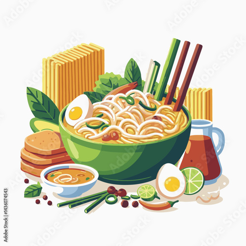 laksa, spicy, cuisine, food, asian, meal, delicious, dinner, bowl, soup, dish, traditional, lunch, shrimp, noodle, background, tasty, seafood, malaysian, cooking, healthy, fresh, cooked, noodles, ingr
