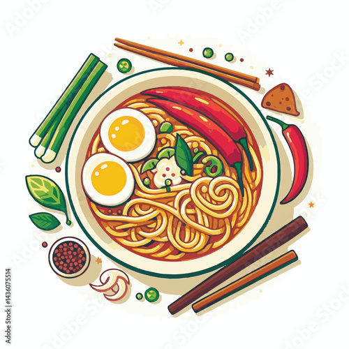 laksa, spicy, cuisine, food, asian, meal, delicious, dinner, bowl, soup, dish, traditional, lunch, shrimp, noodle, background, tasty, seafood, malaysian, cooking, healthy, fresh, cooked, noodles, ingr