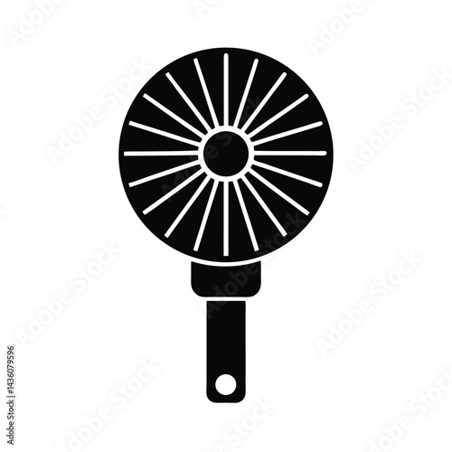 rechargeable mini fan isolated on white background