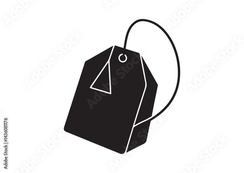 Tea Bag icon, Tea Bag silhouette Vector