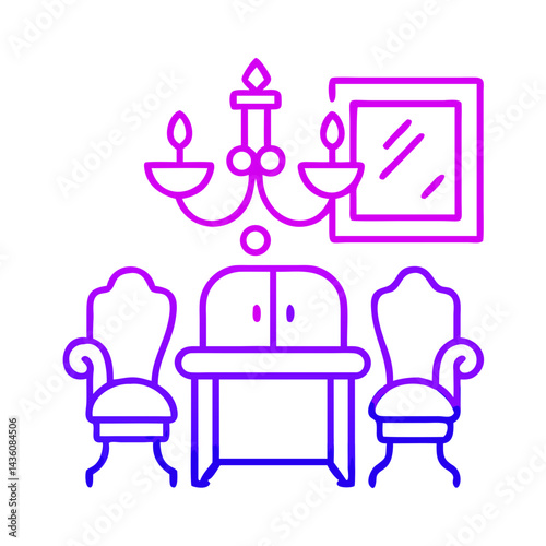 Elegant dining room design featuring classic furniture and a chandelier in bright colors, ideal for modern home aesthetics and interior decorating