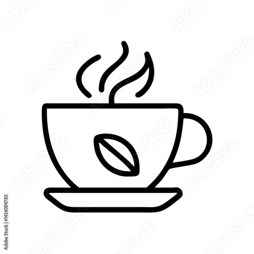 Warm cup of coffee resting on a saucer surrounded by steam in a cozy setting perfect for relaxation or catching up with friends