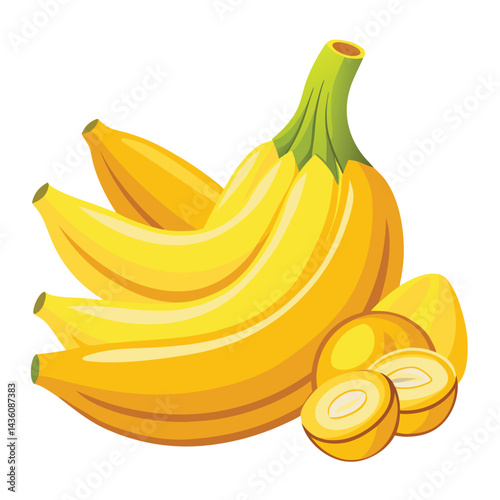 vector illustration of a banana