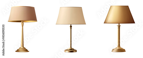 Shop modern bedside table lamps for bedroom lighting and home decor accessories online at affordable prices isolated on a transparent background.