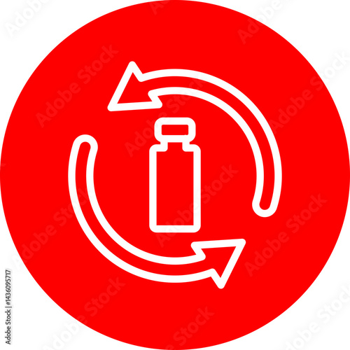 Repurpose Vector Line White Circle Red