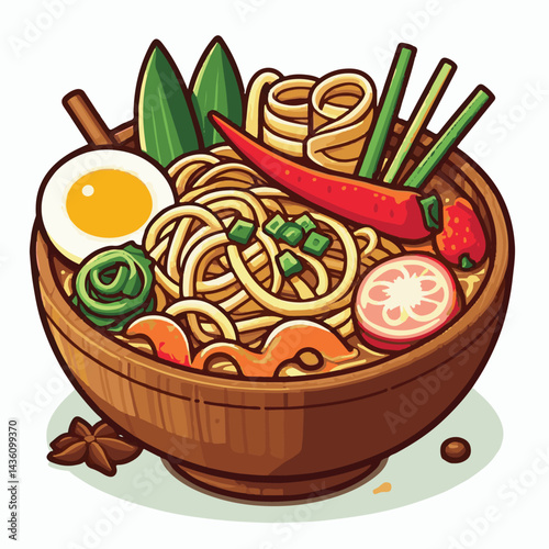 laksa, spicy, cuisine, food, asian, meal, delicious, dinner, bowl, soup, dish, traditional, lunch, shrimp, noodle, background, tasty, seafood, malaysian, cooking, healthy, fresh, cooked, noodles, ingr