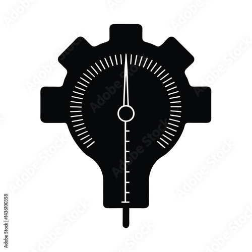 thread gauge on white background