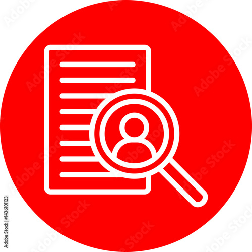 Candidate Vector Line White Circle Red