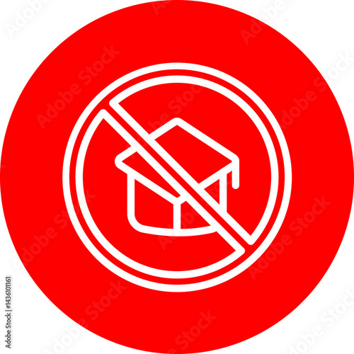 Uneducated Vector Line White Circle Red