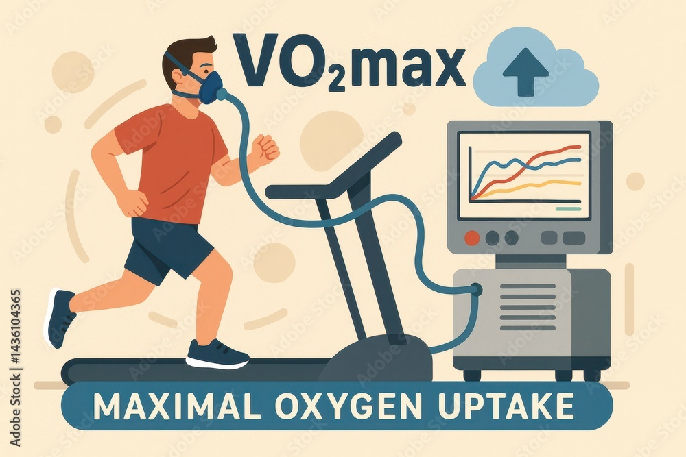 Visual Representation of VO2max and Maximal Oxygen Uptake in Fitness
