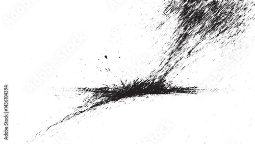 black ink splashes