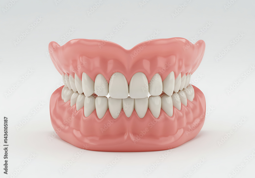 Obraz premium Full Denture Set: High-Quality Dental Prosthesis