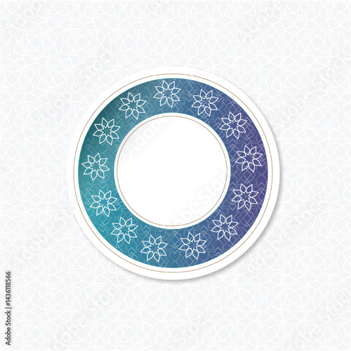 Islamic Elegant Luxury Square Background For Greeting Card and Social Media Post