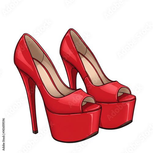 red high heels
