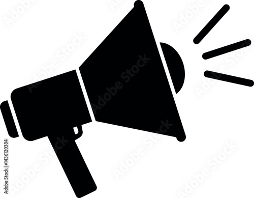 Megaphone icon. Marketing advertisement signs and symbols.