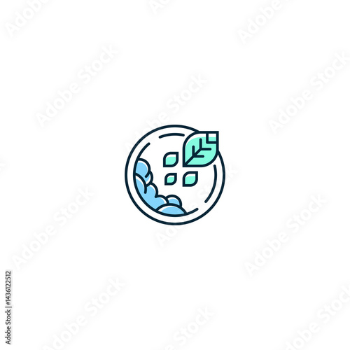 Biodegradable Cosmetic: Natural Gentle Product Vector Icon