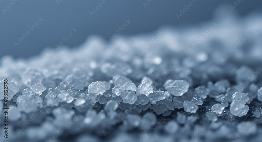 Obraz premium Close Up Of Sea Salt Crystals Showing Abstract Textural Formations