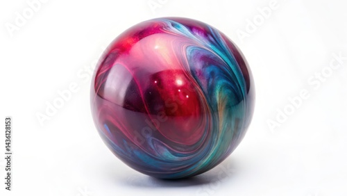 Bowling Ball on White Background