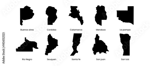 Argentina province map set