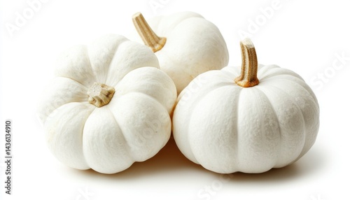 White pumpkins close-up