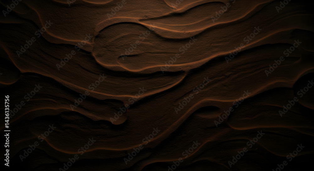 Fototapeta premium Subtle Light Playing Over Earthy Abstract Lines Creating a Unique Texture