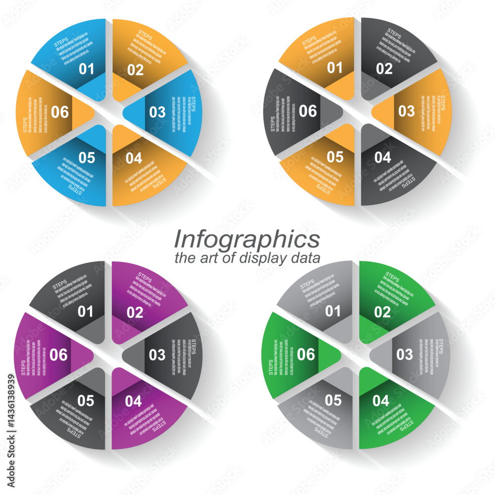 Collection infographic template for modern data visualization and ranking and statistics.