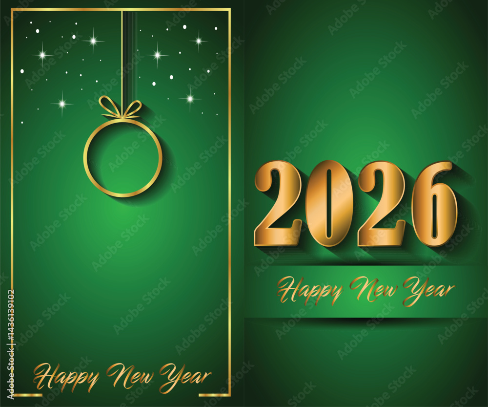 2026 Happy New Year background for your season invitations , festive posters, greetings cards.