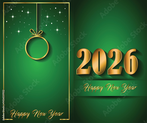 Obraz na płótnie 2026 Happy New Year background for your season invitations , festive posters, greetings cards. w salonie