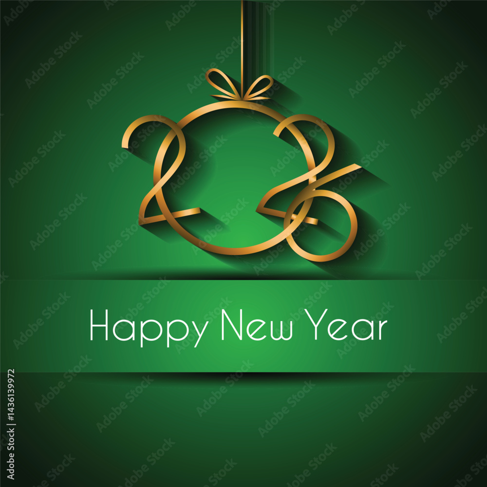 2026 Happy New Year background.