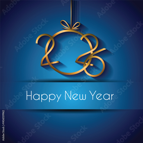 Obraz na płótnie 2026 Happy New Year background. w salonie
