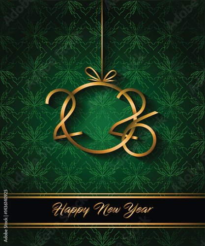 2026 Happy New Year background for your seasonal invitations, festive posters, greetings cards.