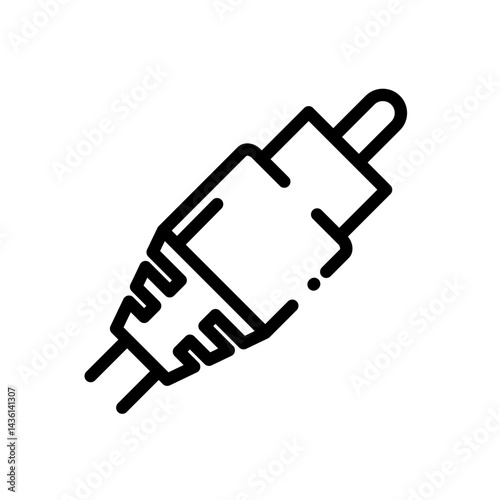 rca plug – vector icon