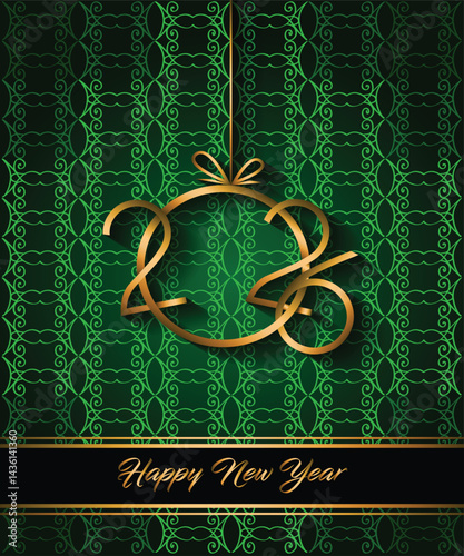 Obraz na płótnie 2026 Happy New Year background for your seasonal invitations, festive posters, greetings cards. w salonie