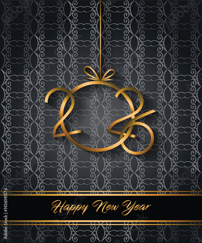 Obraz na płótnie 2026 Happy New Year background for your seasonal invitations, festive posters, greetings cards. w salonie