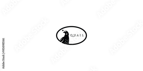 Creative quail bird logo design with unique concept