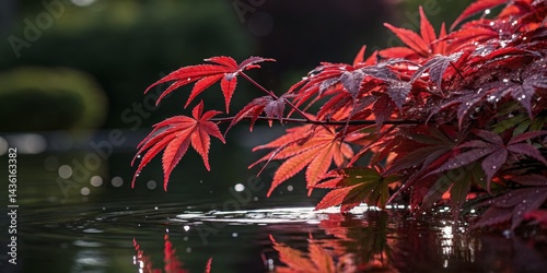 Crimson Maple Reflections C...