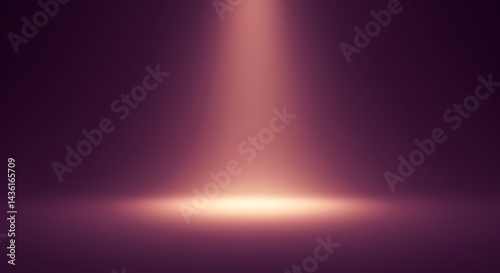 Mystical Ambiance With Ethereal Light Beam On Deep Violet Backdrop