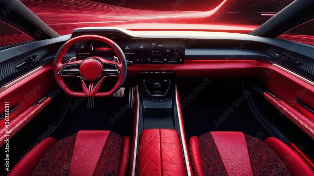 Naklejka premium SUV Car interior