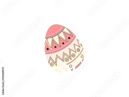 Obraz na płótnie This charming image shows a stylized Easter egg arrangement.