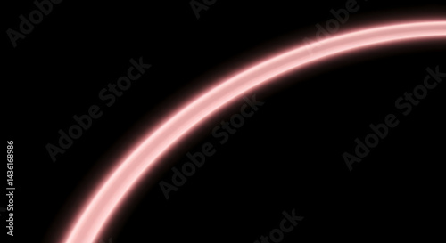 Glowing Arc On Black Abstract Modern Background Concept Design