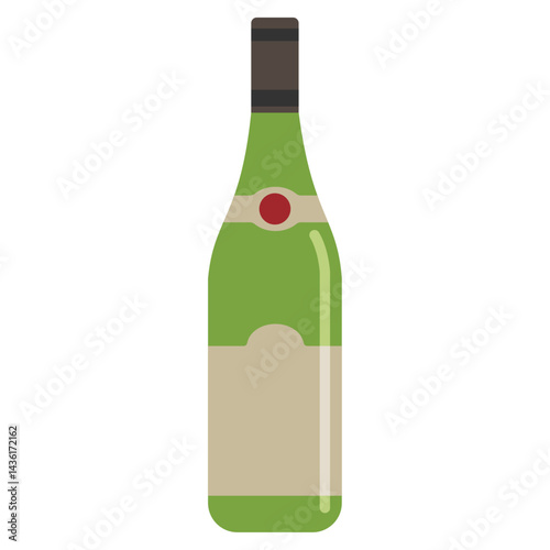 ワイン 瓶 ボトル のイラスト