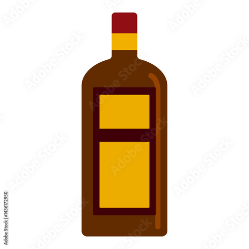 ラム スピリッツ 瓶 ボトル のイラスト