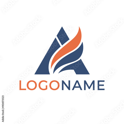 Free Download Creative A letter logo Flat Design Vector Illustration - GFXLoad