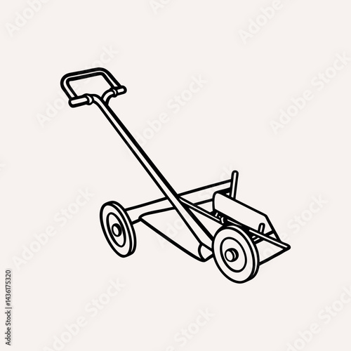 Mold  plough on white background