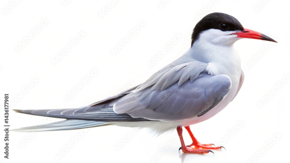 Obraz premium common tern isolated on white background