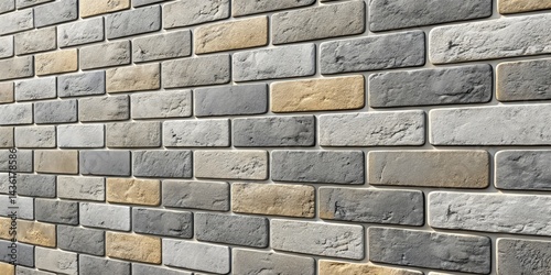Diagonal Brick Wall Texture...