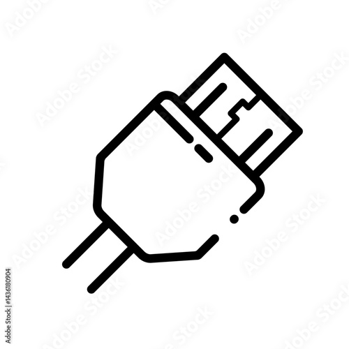 hdmi plug, hdmi connector – vector icon