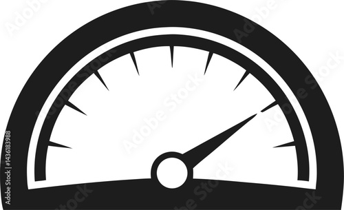 Speed, vector logo racing event, with the main elements of the modification speedometer